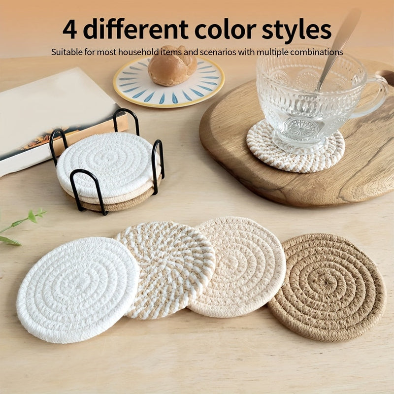 NordicShield – 8-Piece Coaster Set for Stylish & Protected Tables
