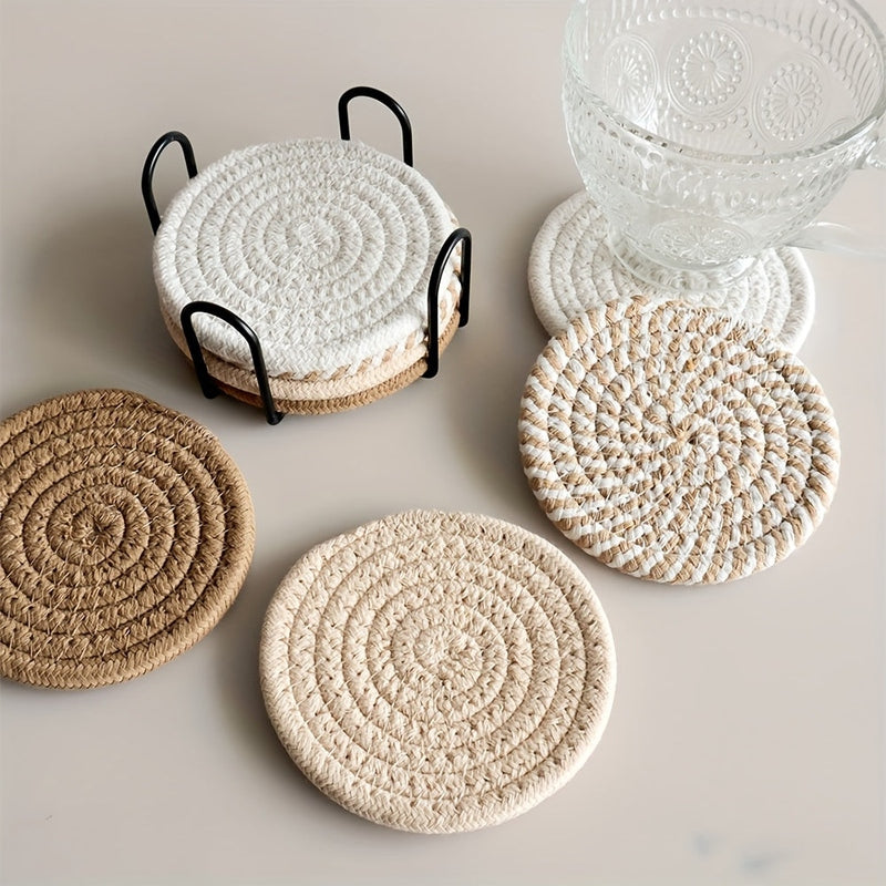NordicShield – 8-Piece Coaster Set for Stylish & Protected Tables