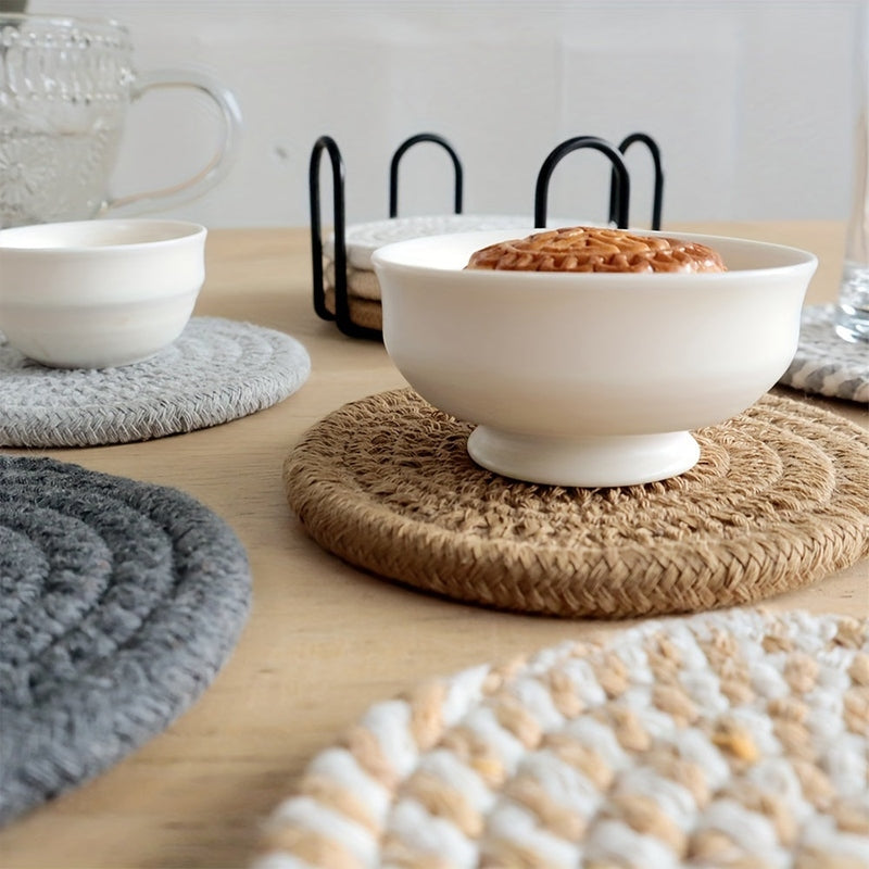 NordicShield – 8-Piece Coaster Set for Stylish & Protected Tables