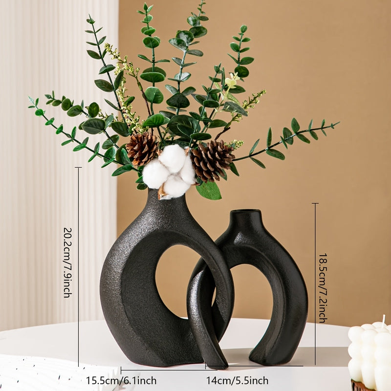FormaVase – Luxe Geometric Vases Set for Modern Flower Arrangements