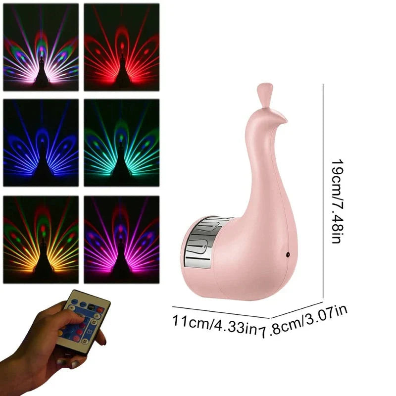 LumiScape – Elegant Rechargeable Wall Lamp with Enchanting Light Projection
