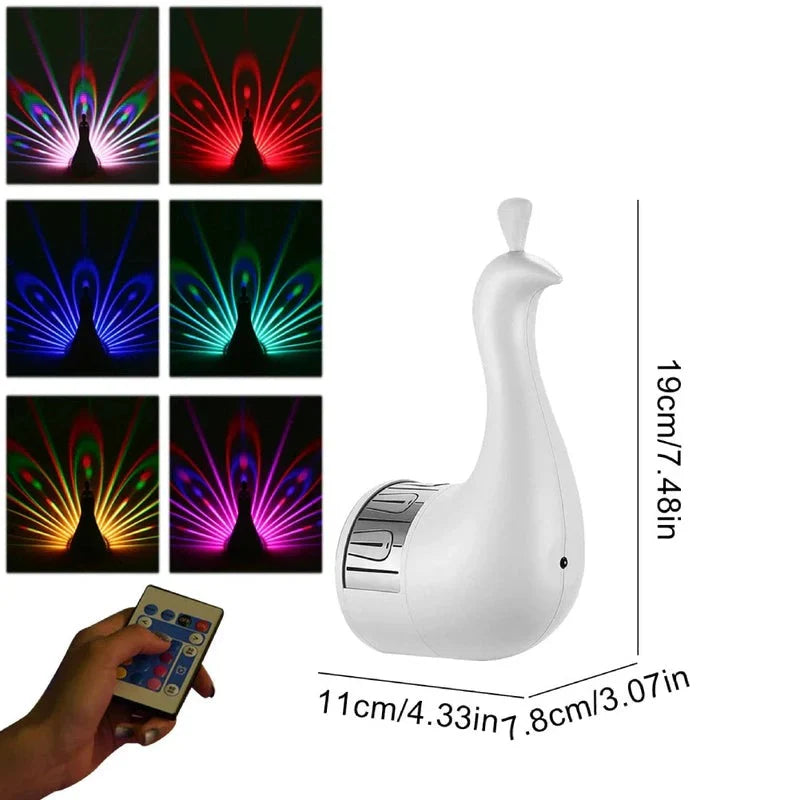 LumiScape – Elegant Rechargeable Wall Lamp with Enchanting Light Projection