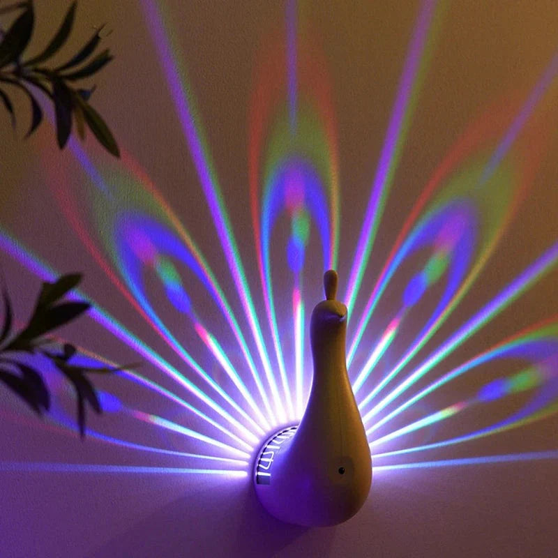 LumiScape – Elegant Rechargeable Wall Lamp with Enchanting Light Projection