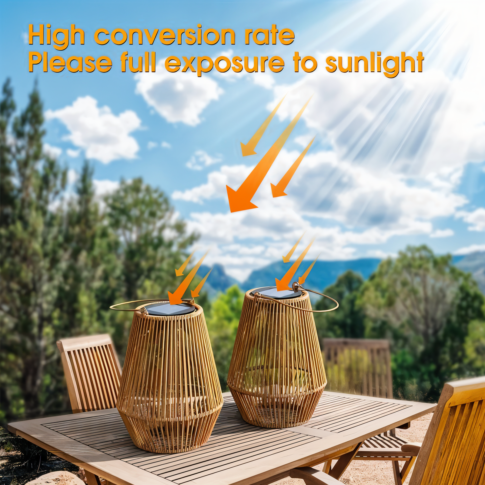 LumiBamboo – Elegant Hanging Lantern with Timeless Rattan Charm