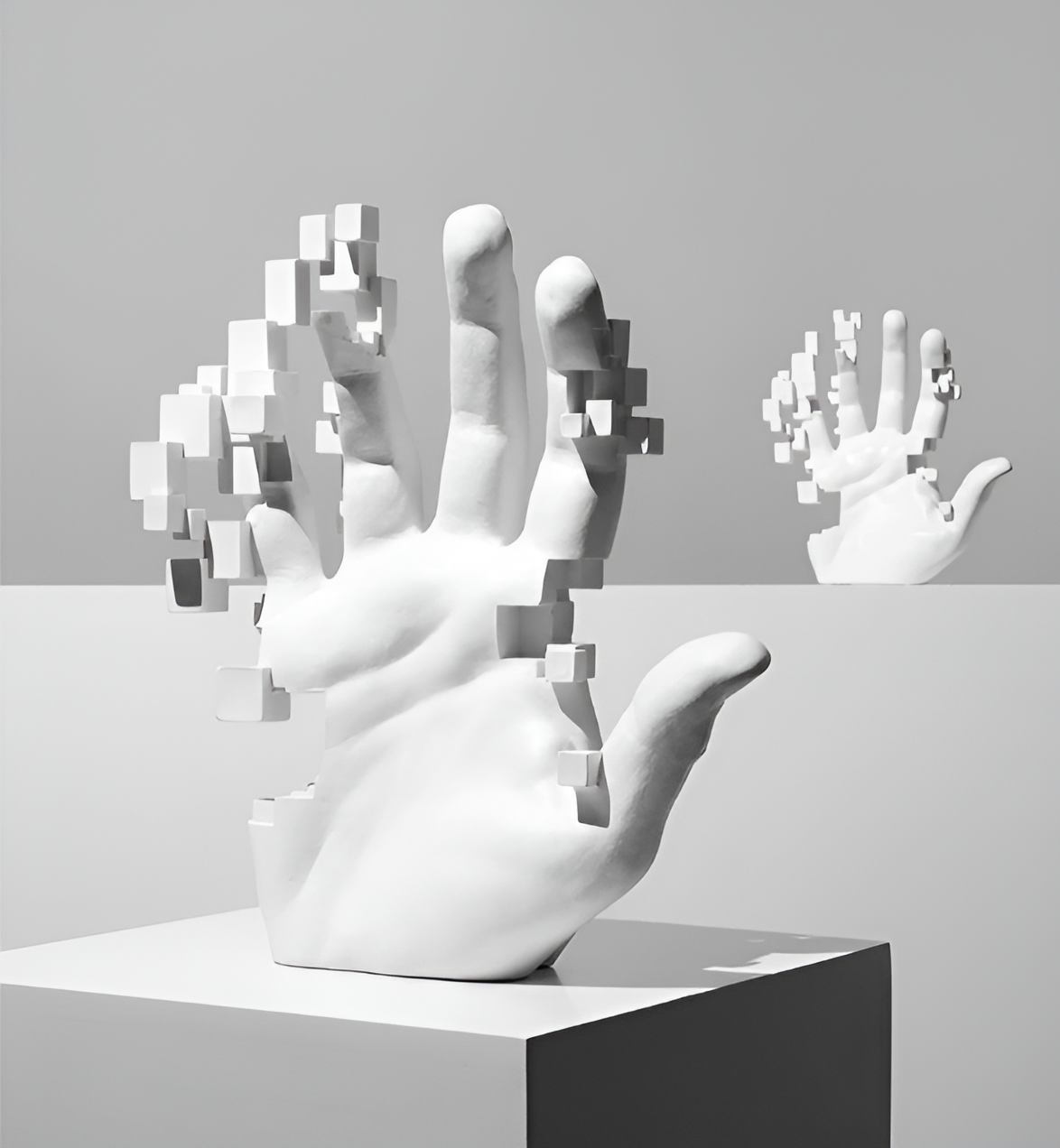 MosaicArt – Abstract Harz Hand Sculpture with Modern Elegance
