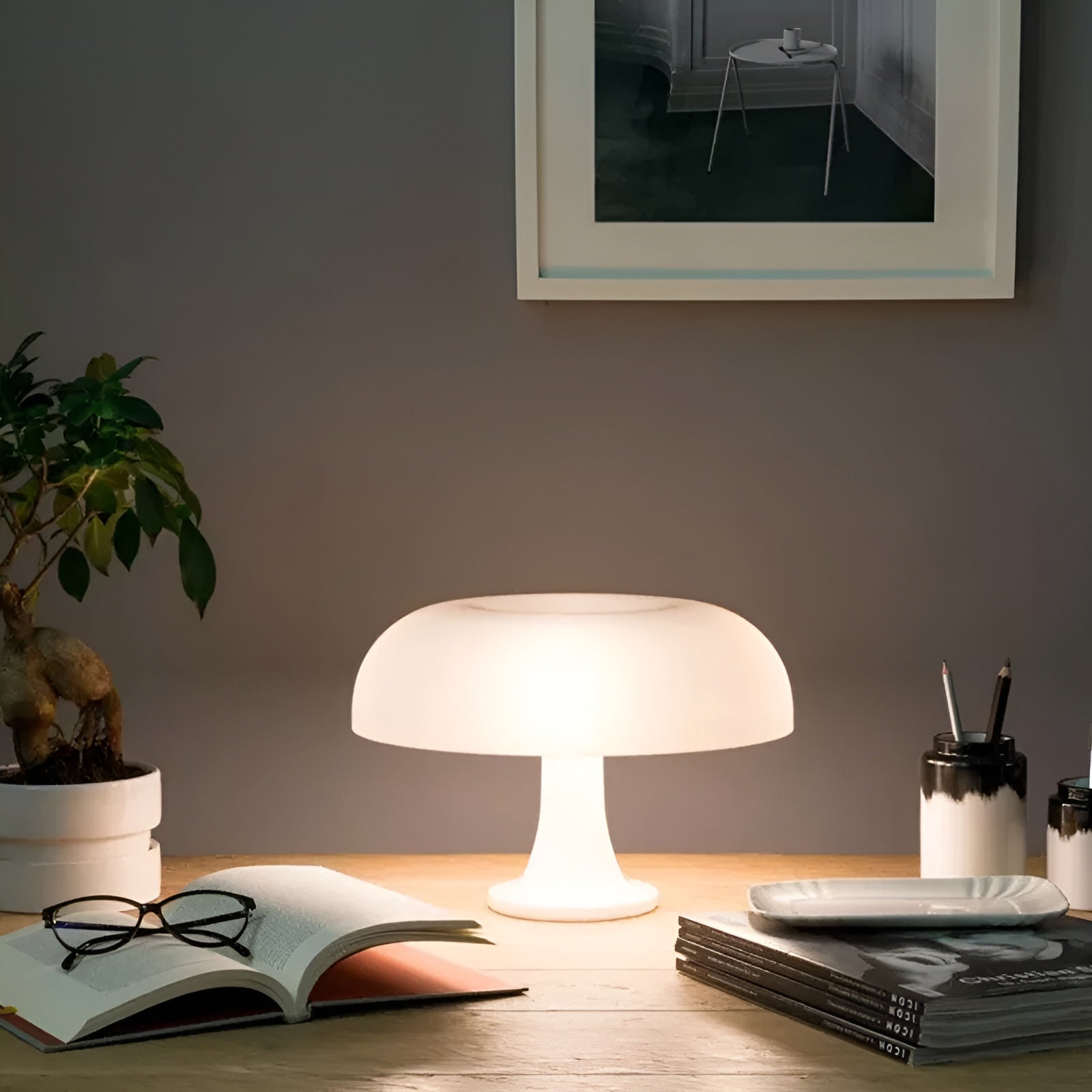 RetroGlow – Minimalistische LED Tafellamp met Stijlvol Vintage-Design