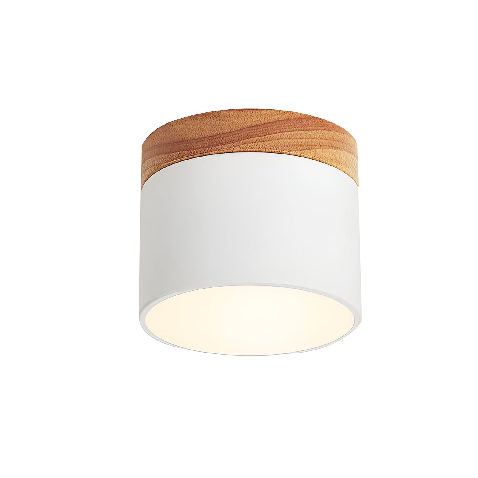 PastelCharm – Minimalistische Zylinderplafondlamp met Warm Lichtaccent