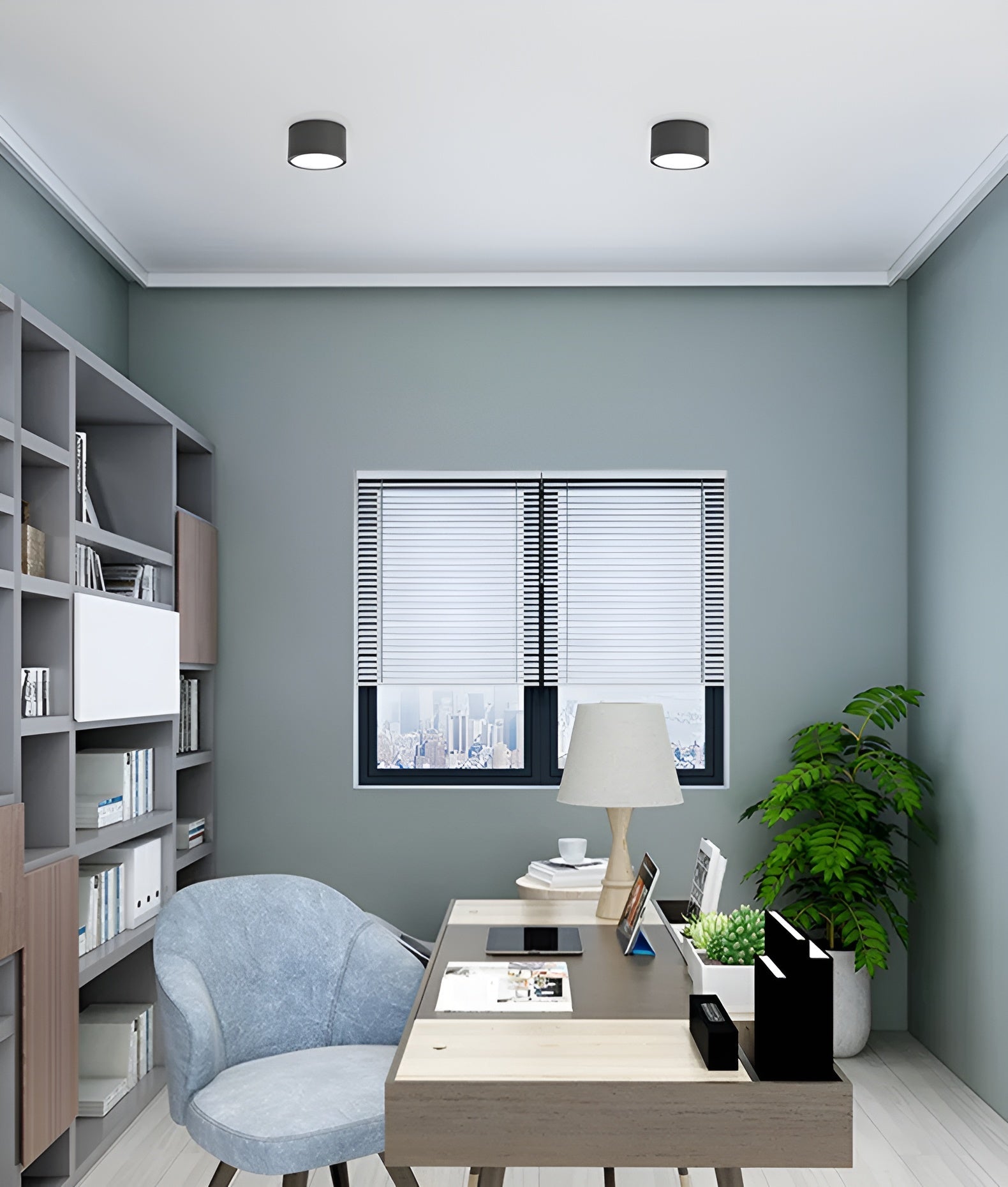 PastelCharm – Minimalistische Zylinderplafondlamp met Warm Lichtaccent