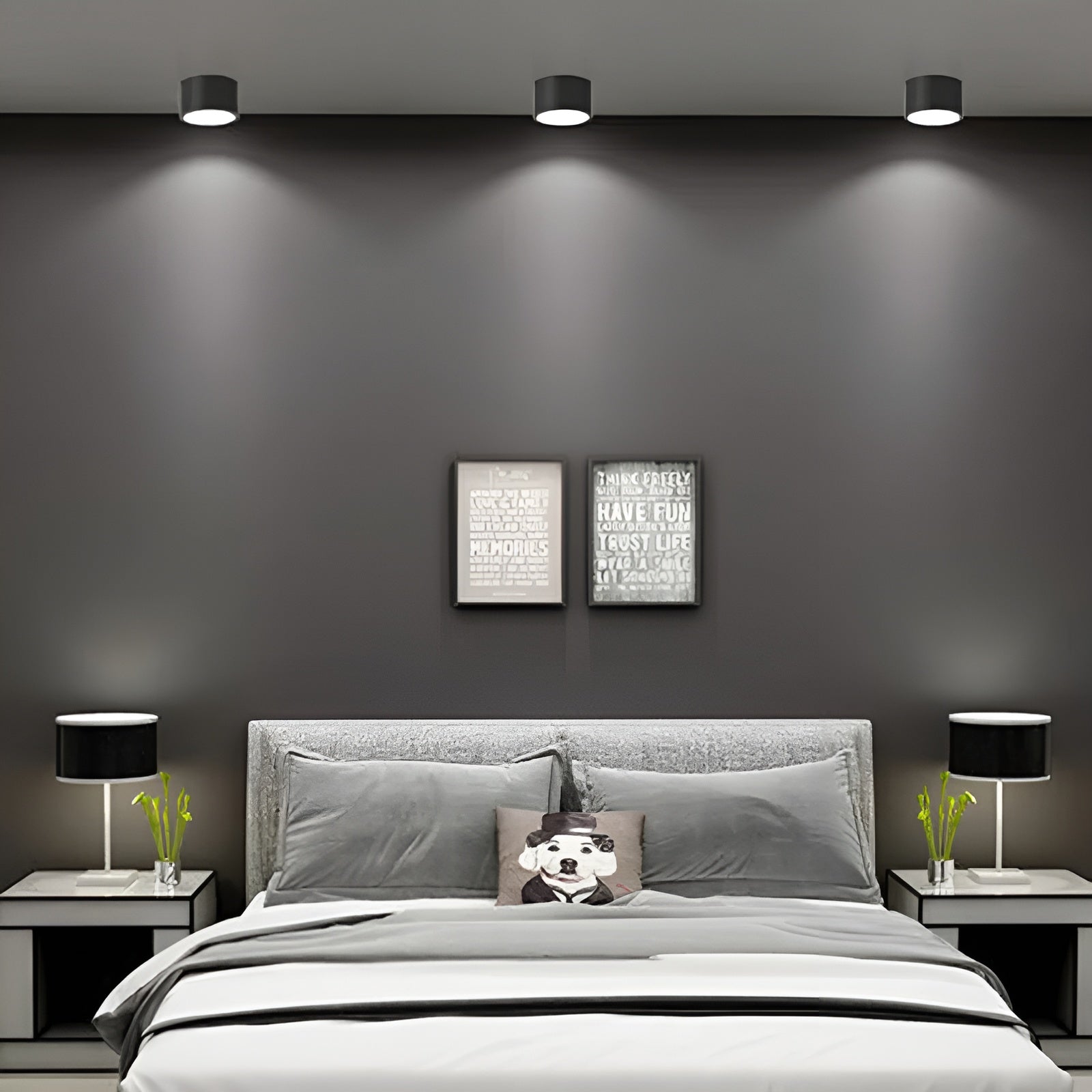 PastelCharm – Minimalistische Zylinderplafondlamp met Warm Lichtaccent