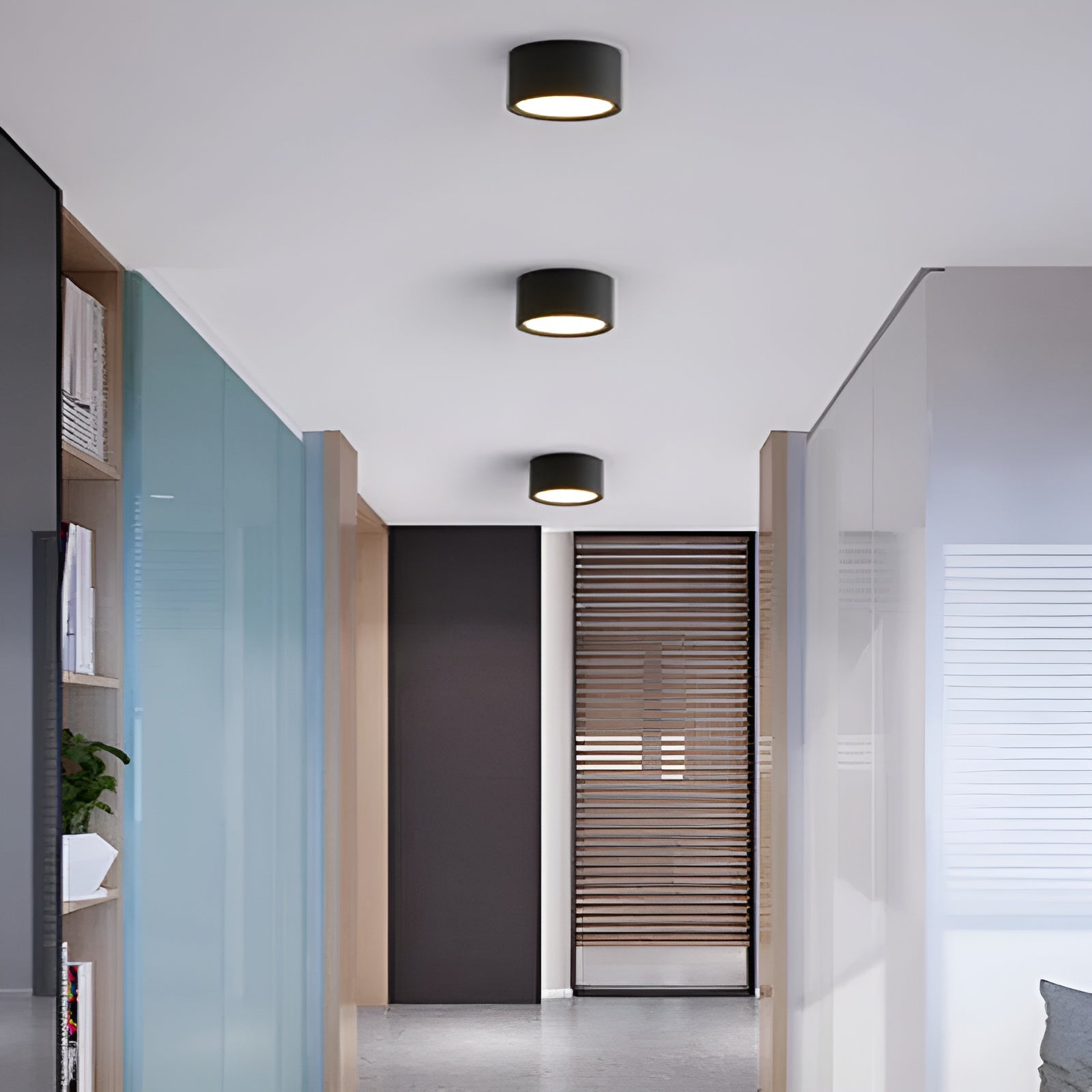 PastelCharm – Minimalistische Zylinderplafondlamp met Warm Lichtaccent