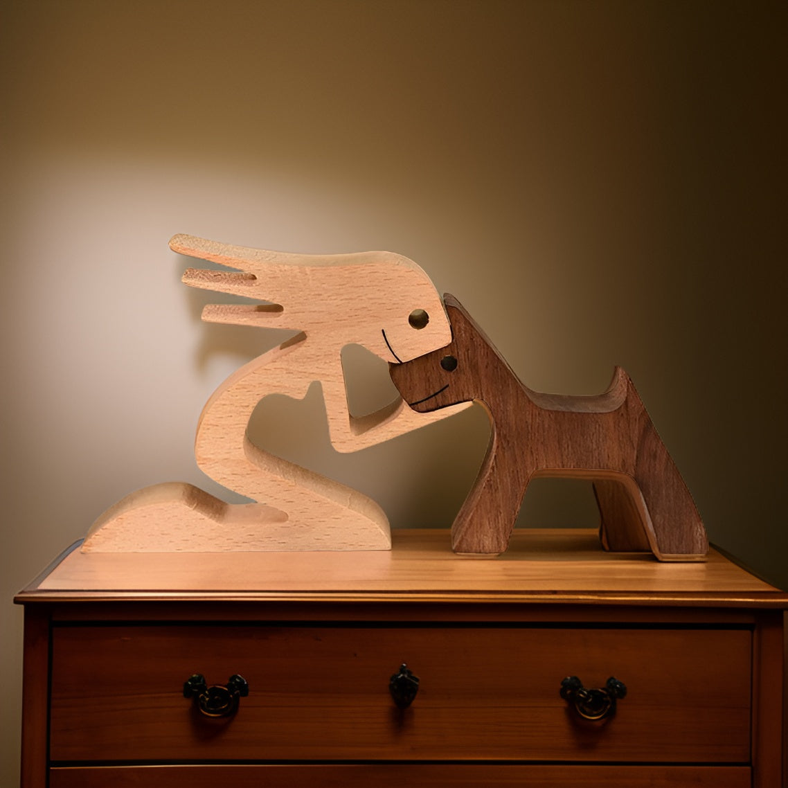 SoulBond – Handmade Wooden Sculpture with Emotional Design