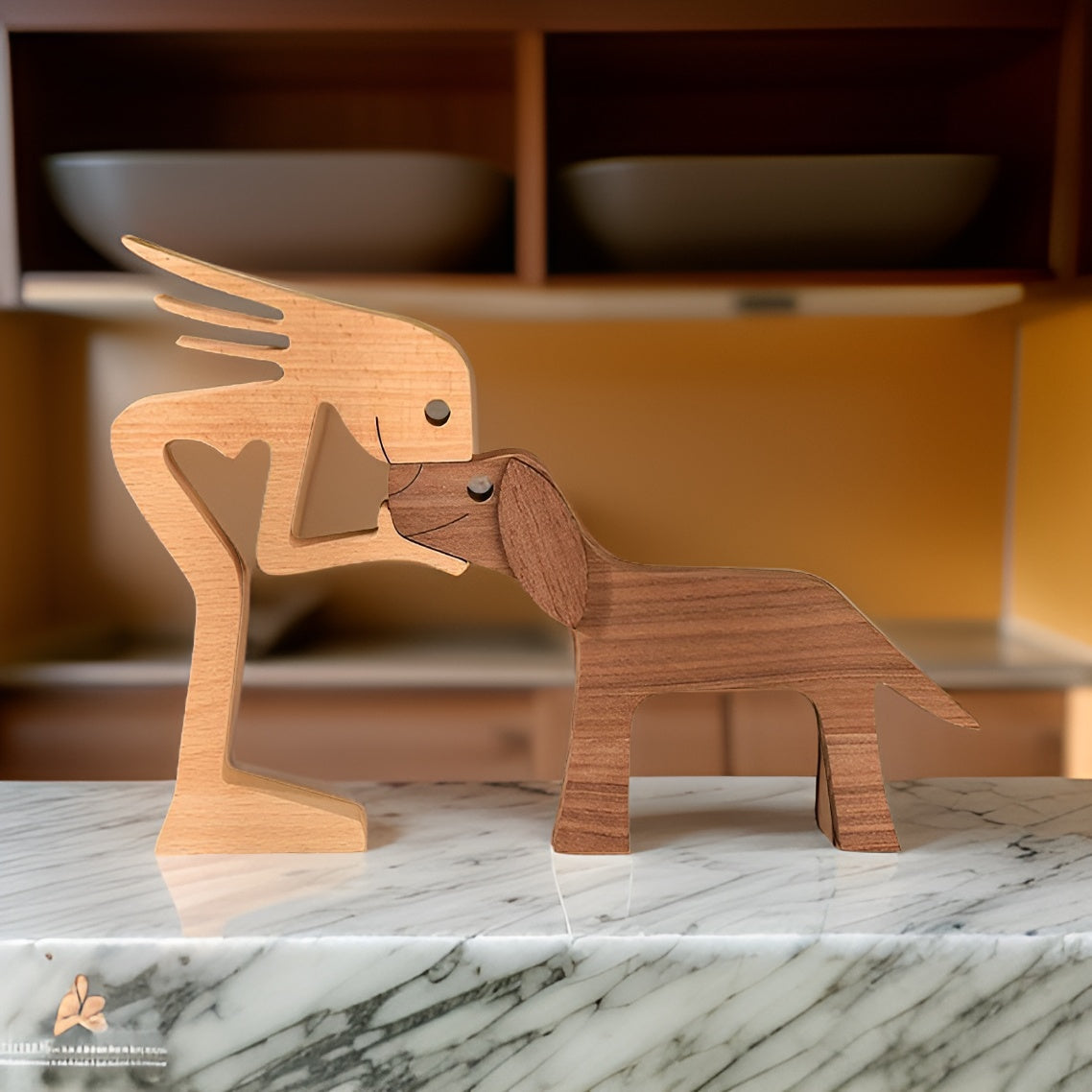 SoulBond – Handmade Wooden Sculpture with Emotional Design