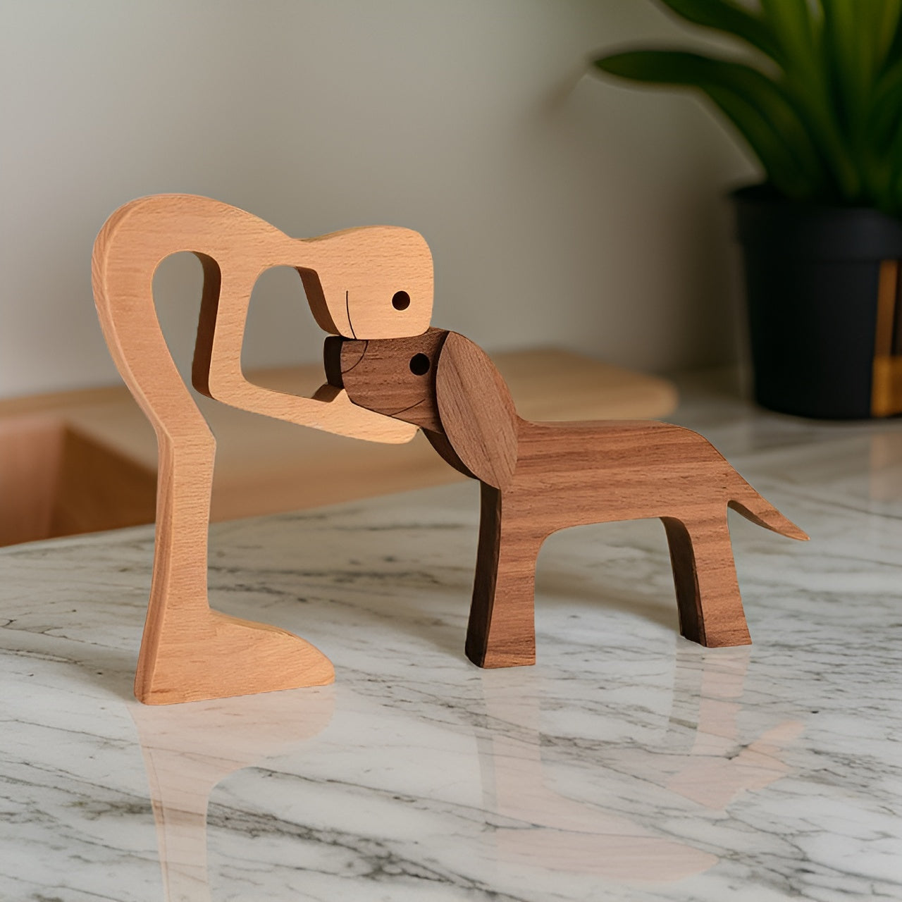 SoulBond – Handmade Wooden Sculpture with Emotional Design