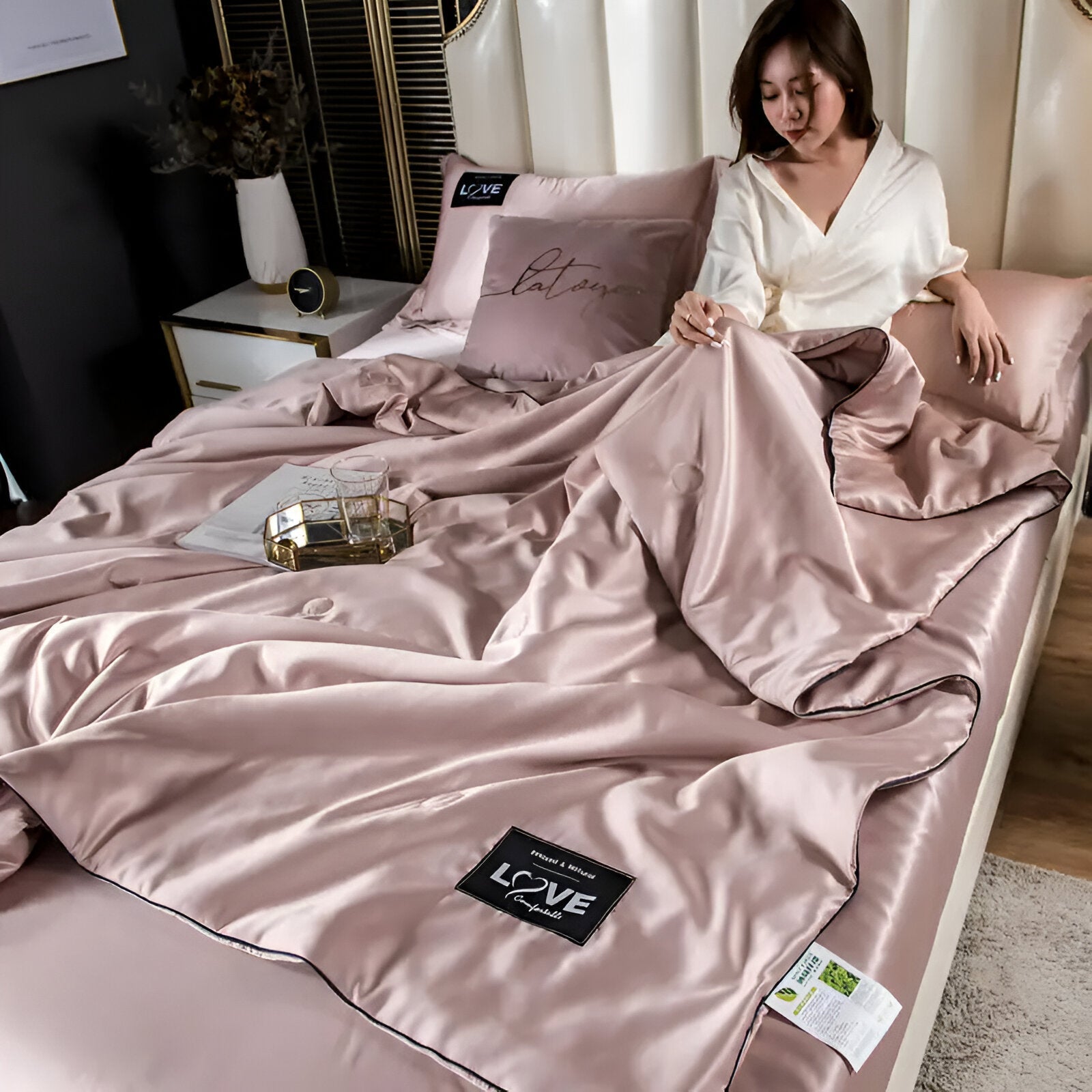 SilkyDream – Luxe Zijden Dekbed voor Vierseizoenen Comfort