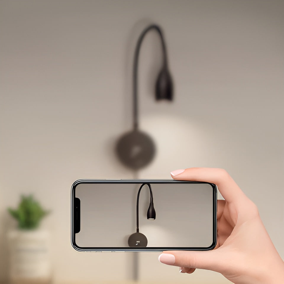 LumiEase – Stylish Flexible Wall Reading Lamp with Dimmable Touch Control