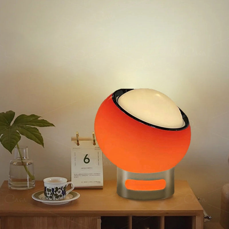 OpalGlow – Minimalist Bauhaus Table Lamp with Elegant Opal Gloss