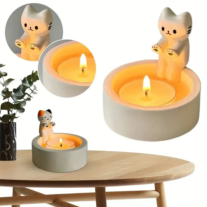 LumiPaw – Elegant Cat Candle Holder for a Warm & Stylish Atmosphere