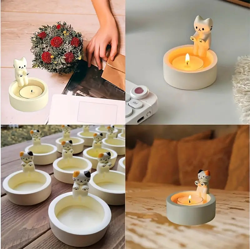 LumiPaw – Elegant Cat Candle Holder for a Warm & Stylish Atmosphere