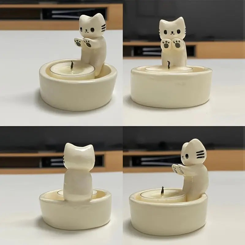 LumiPaw – Elegant Cat Candle Holder for a Warm & Stylish Atmosphere