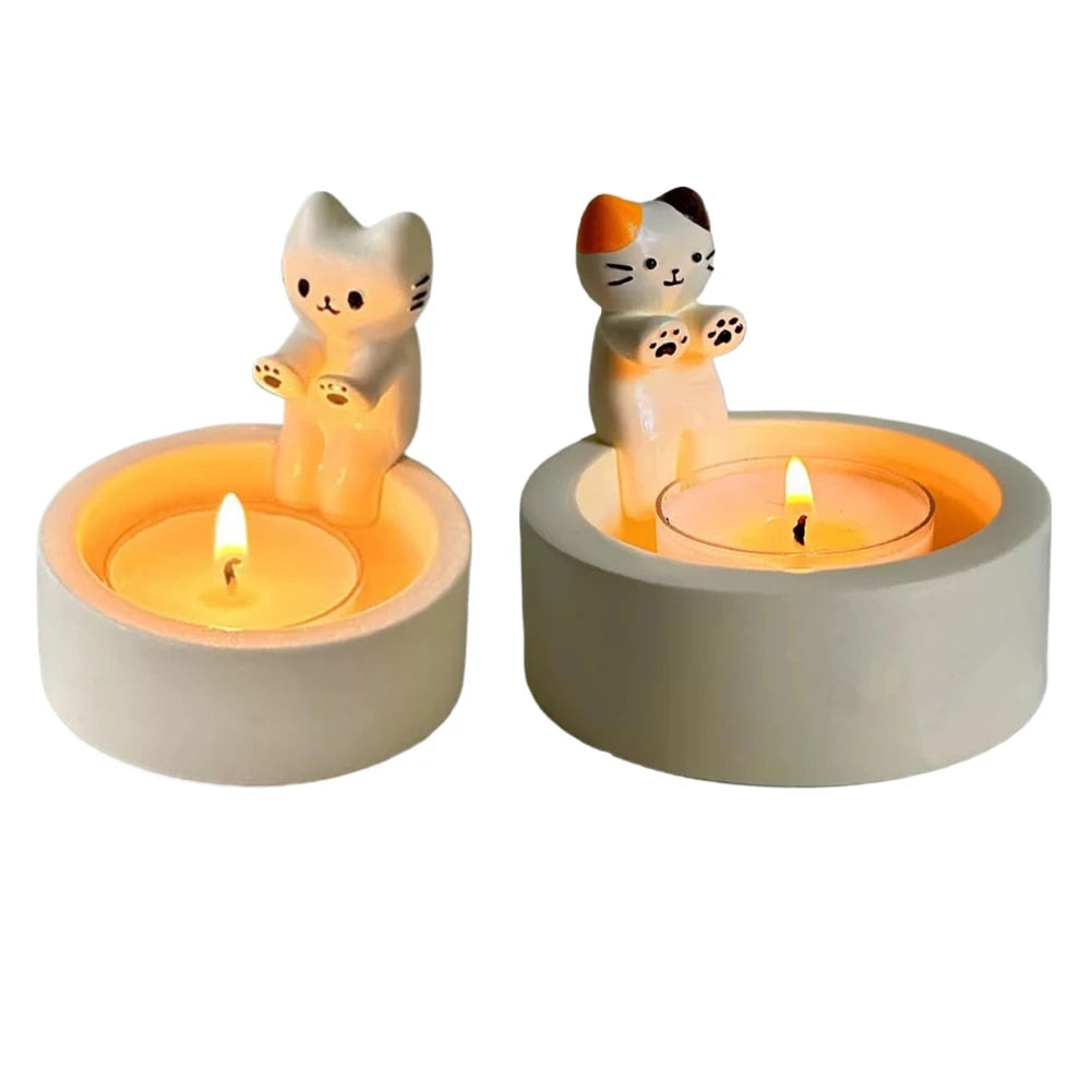LumiPaw – Elegant Cat Candle Holder for a Warm & Stylish Atmosphere
