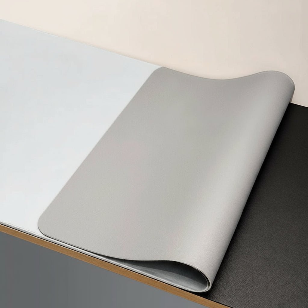 Sous-main de bureau en cuir PU avec dessous antidérapant pour bureau et gaming