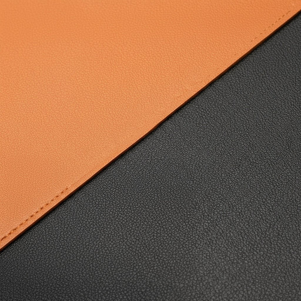 Sous-main de bureau en cuir PU avec dessous antidérapant pour bureau et gaming