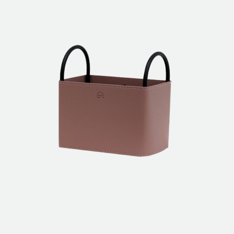 NordicLuxe – Stijlvolle Lederen Opbergmand met Minimalistisch Design