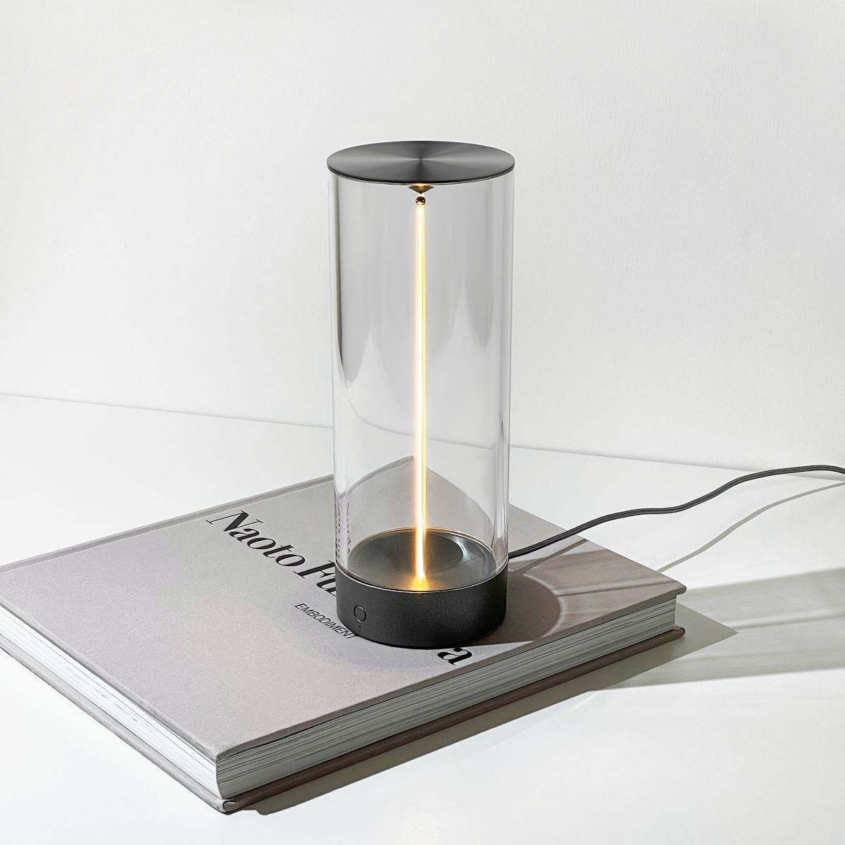 LumiRay – Modern Table Lamp with Enchanting Cylindrical Light Design