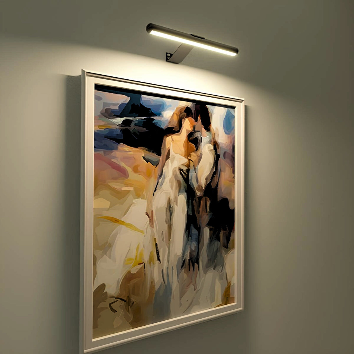 Lampe LED sans fil pour tableau avec éclairage dimmable et chargeur USB-C