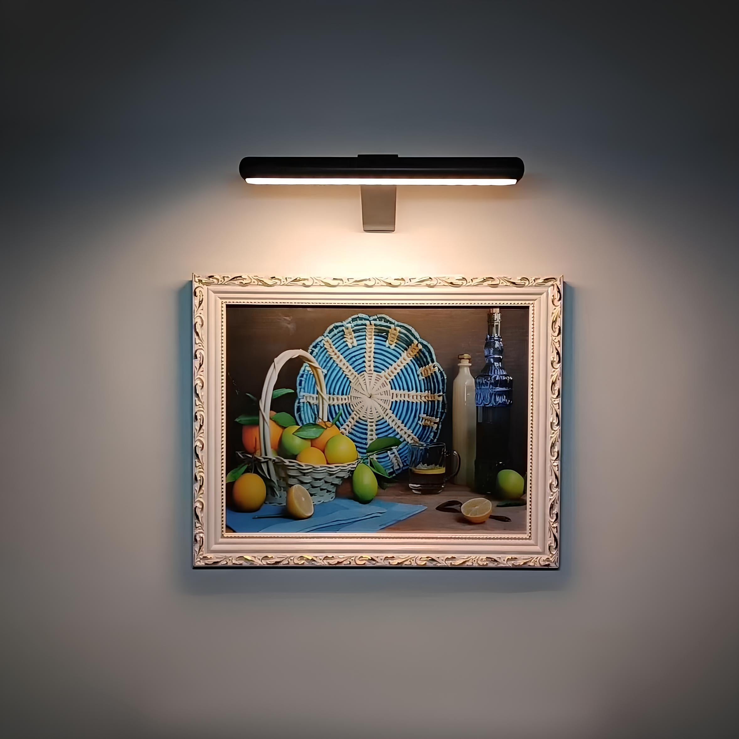 Lampe LED sans fil pour tableau avec éclairage dimmable et chargeur USB-C