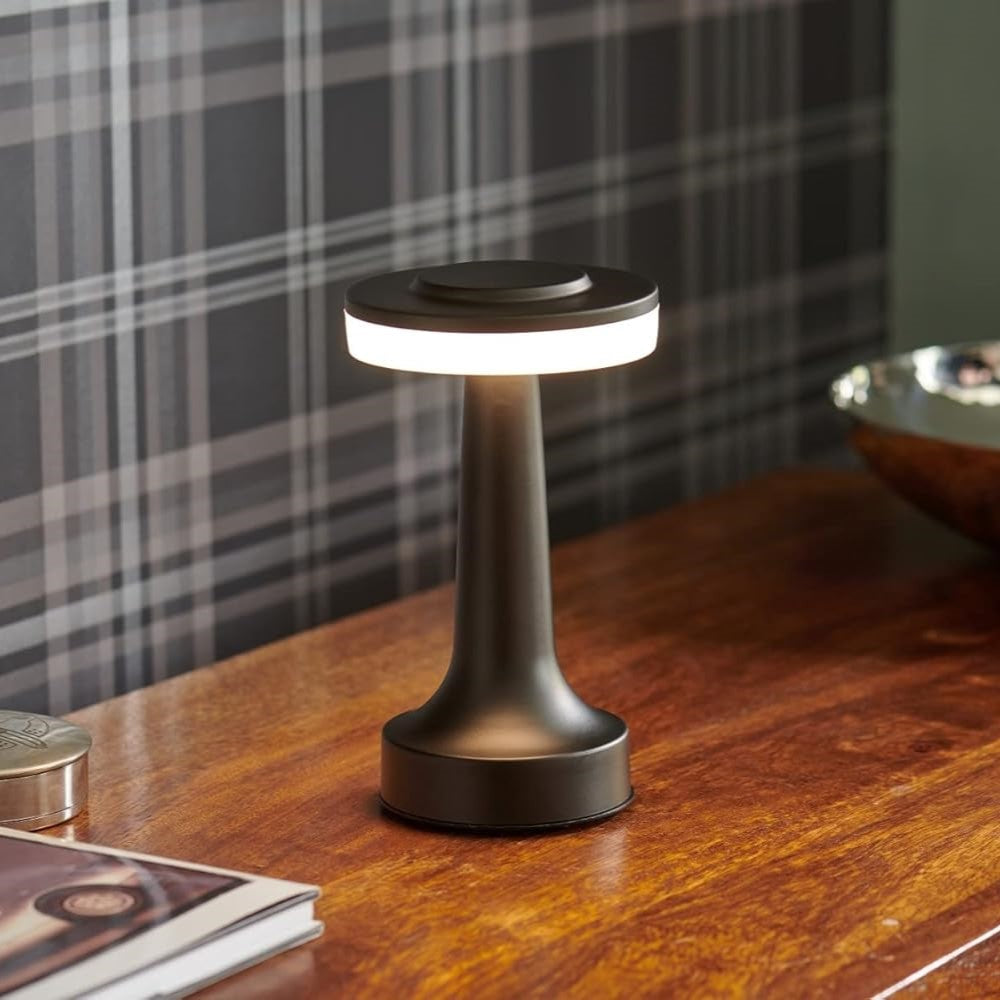Lampe de table rétro sans fil avec lumière dimmable pour restaurant et salon