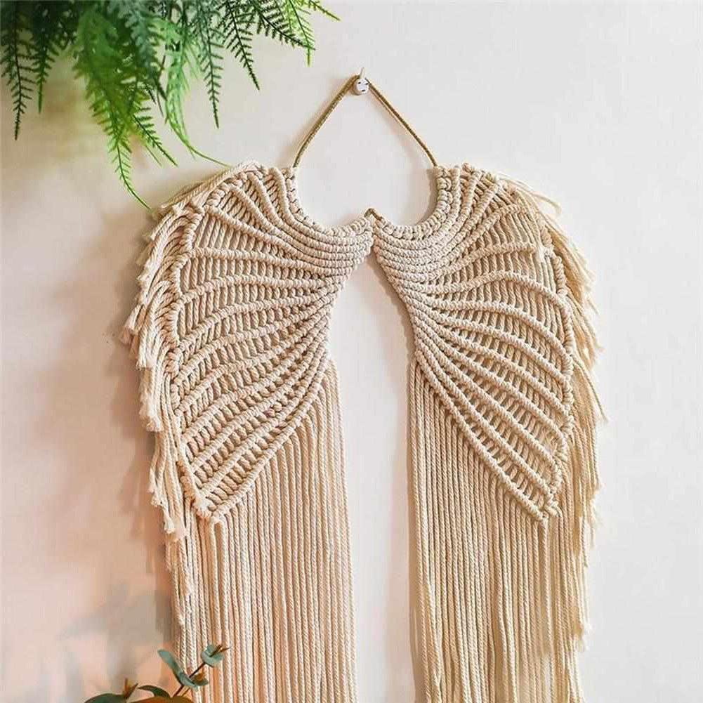 Seraphina – Bohemian Wandkleed met Elegante Vleugeldesign