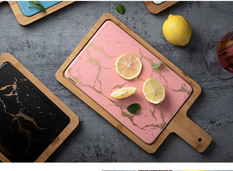 NordiqueChic – Luxury Ceramic Serving Board for Stylish Table Moments