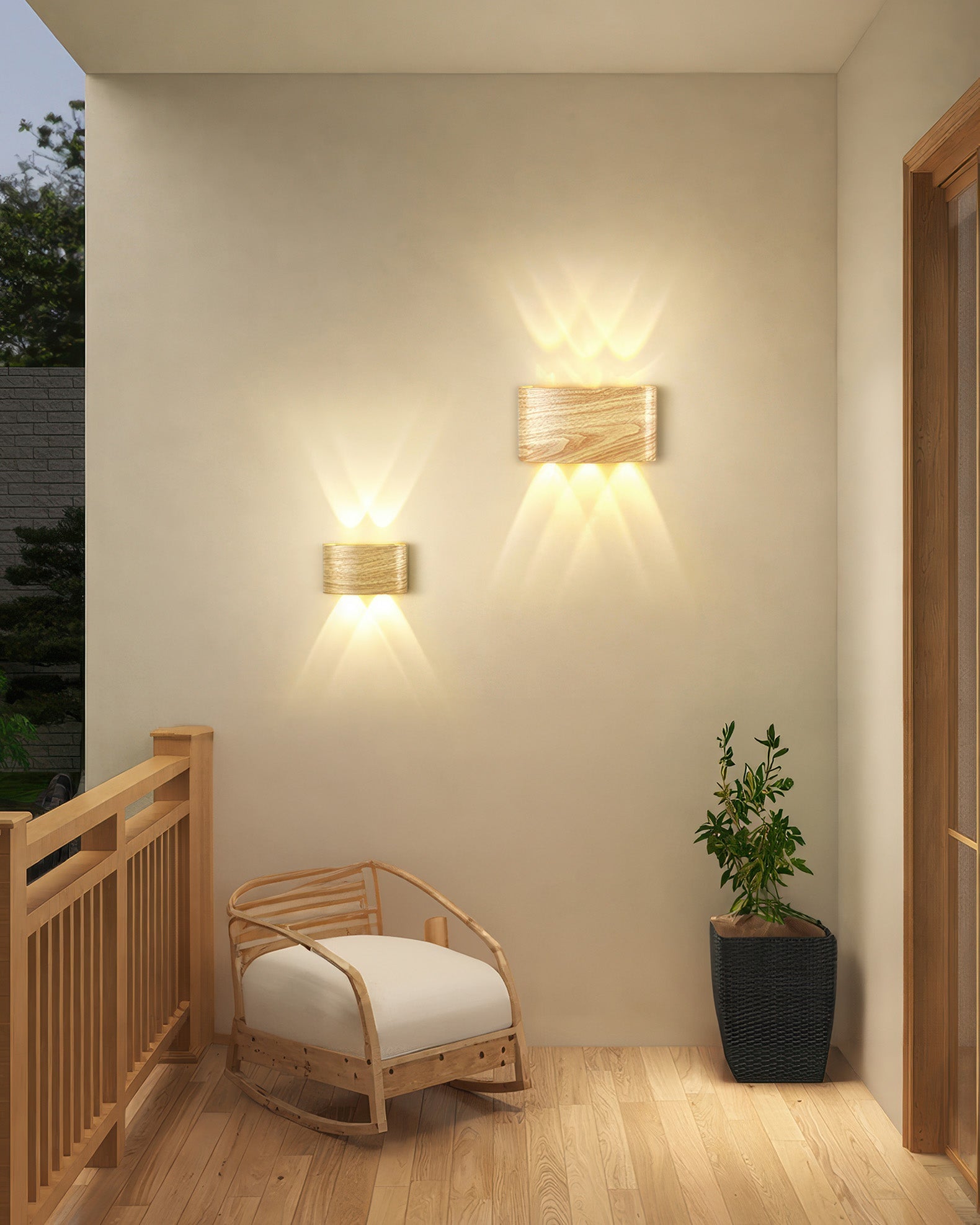 LumiCraft – Luxe Wandlamp met Houtnerf voor Tijdloze Sfeer