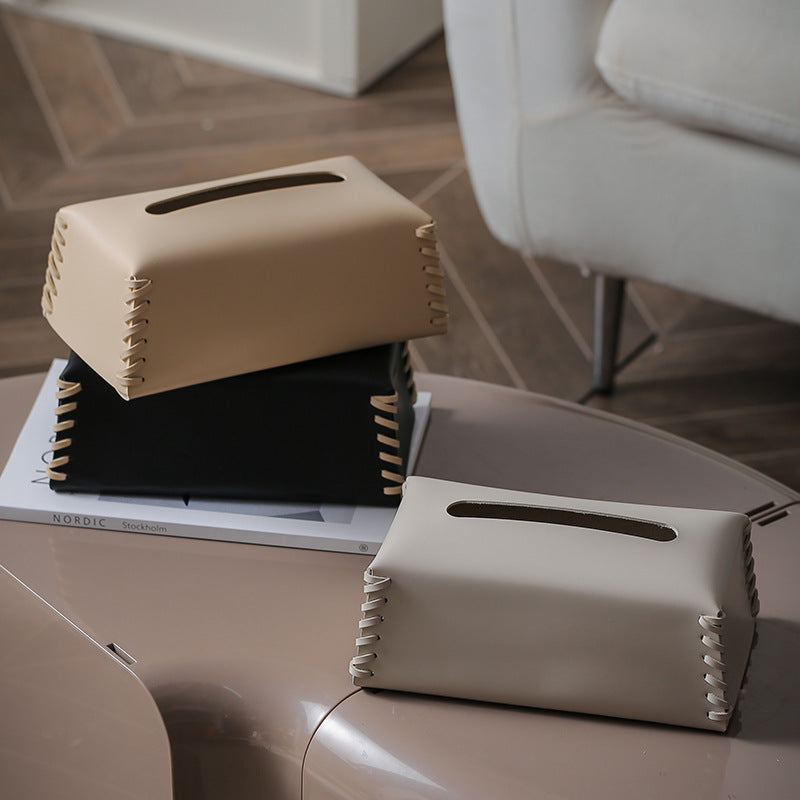 Harlo Élite – Luxury Leather Tissue Box with Refined Details