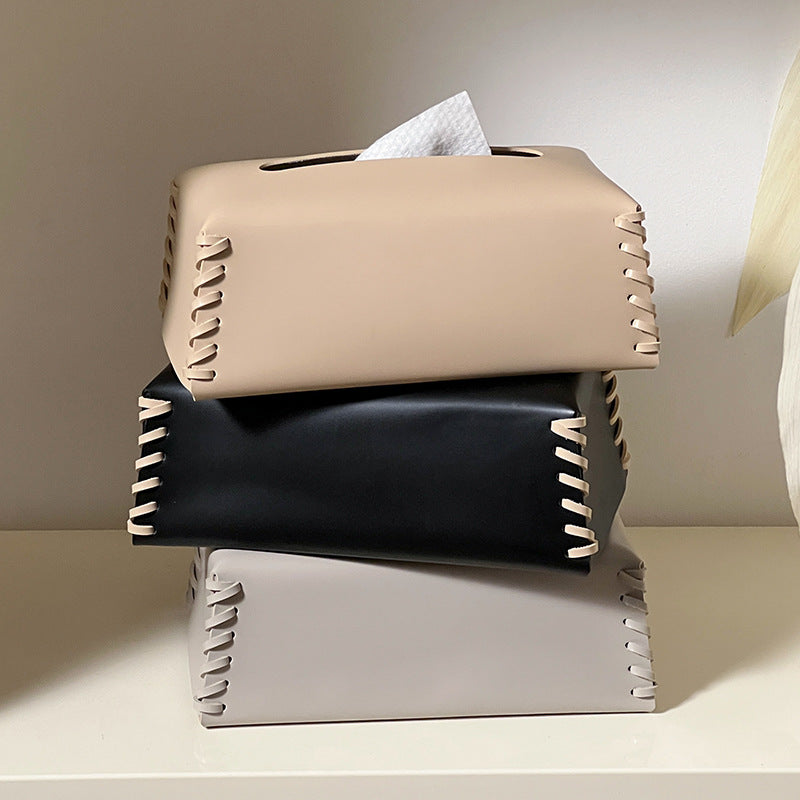 Harlo Élite – Luxury Leather Tissue Box with Refined Details