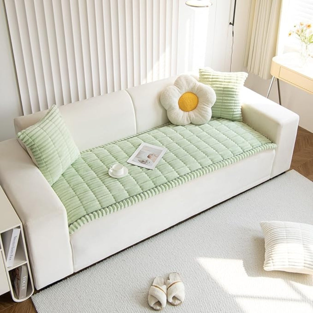 Velura Luxe Velvet Sofa Cover – Elegant Protection with Timeless Style