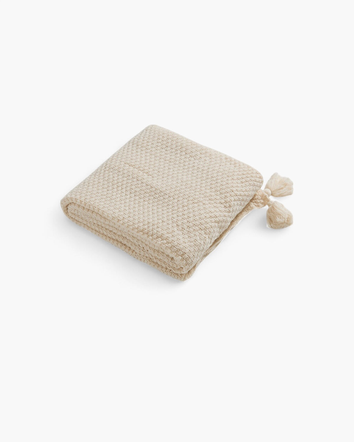 Rêve Maison – Luxury Knitted Throw with Subtle Fringe Details