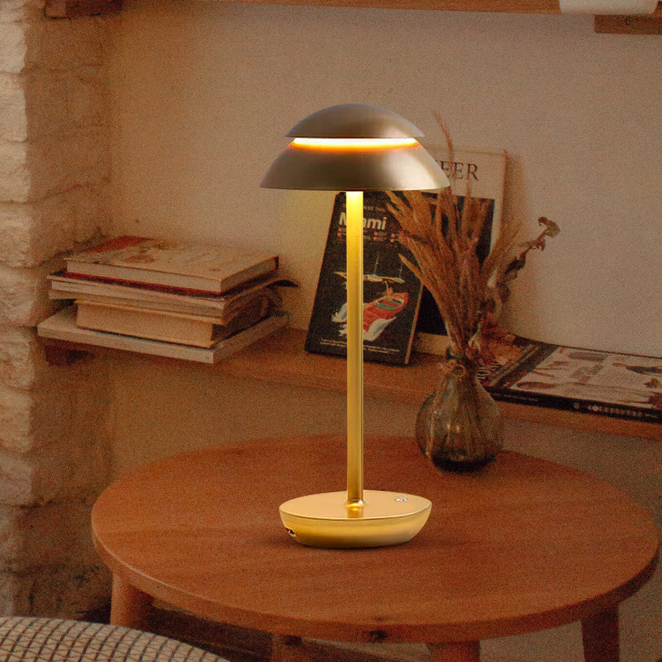 LumiVita – Luxe Wireless Table Lamp with Atmospheric Lighting