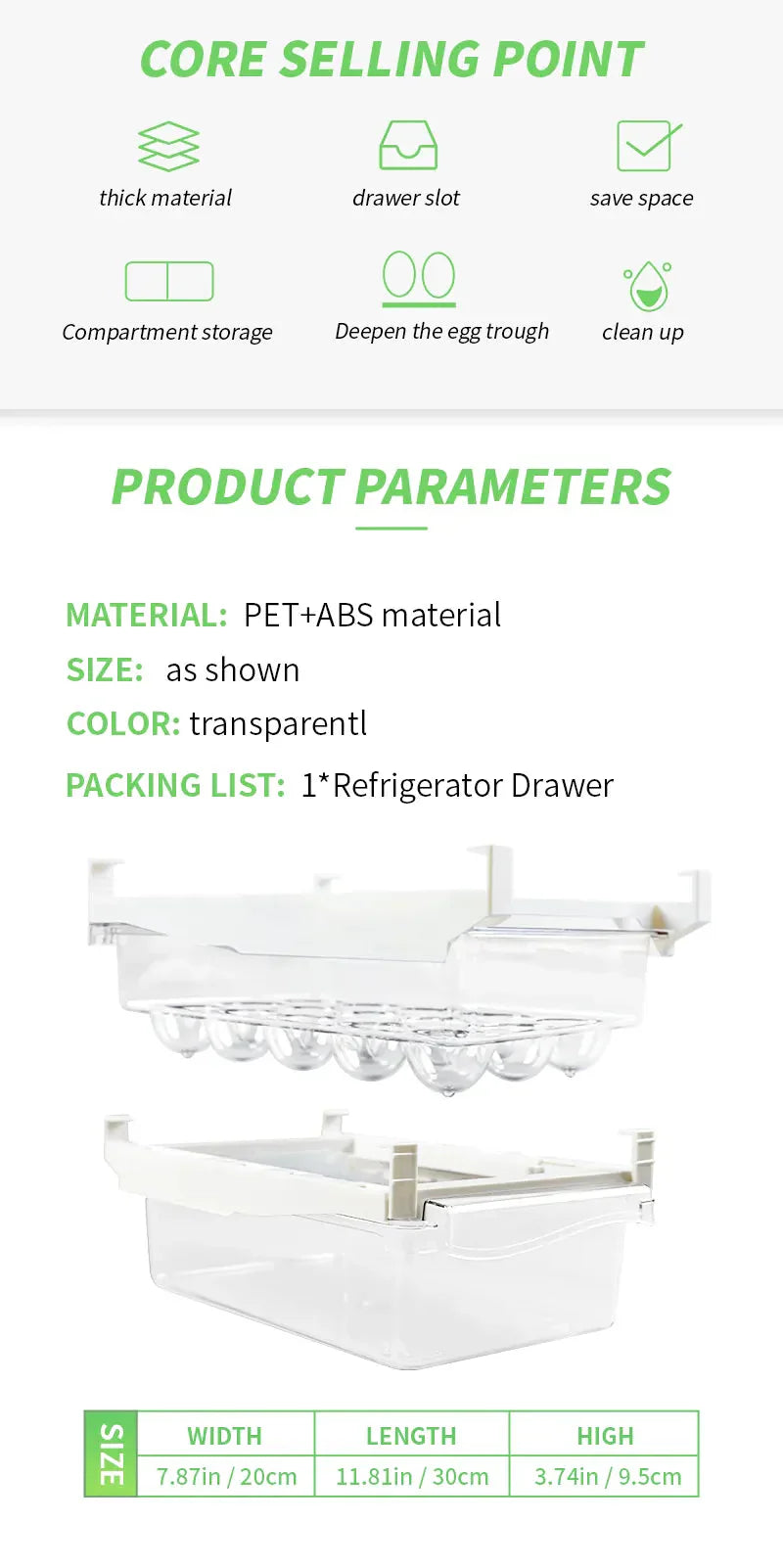 FreshEase – Luxe Cooler Organizer for Organized Freshness