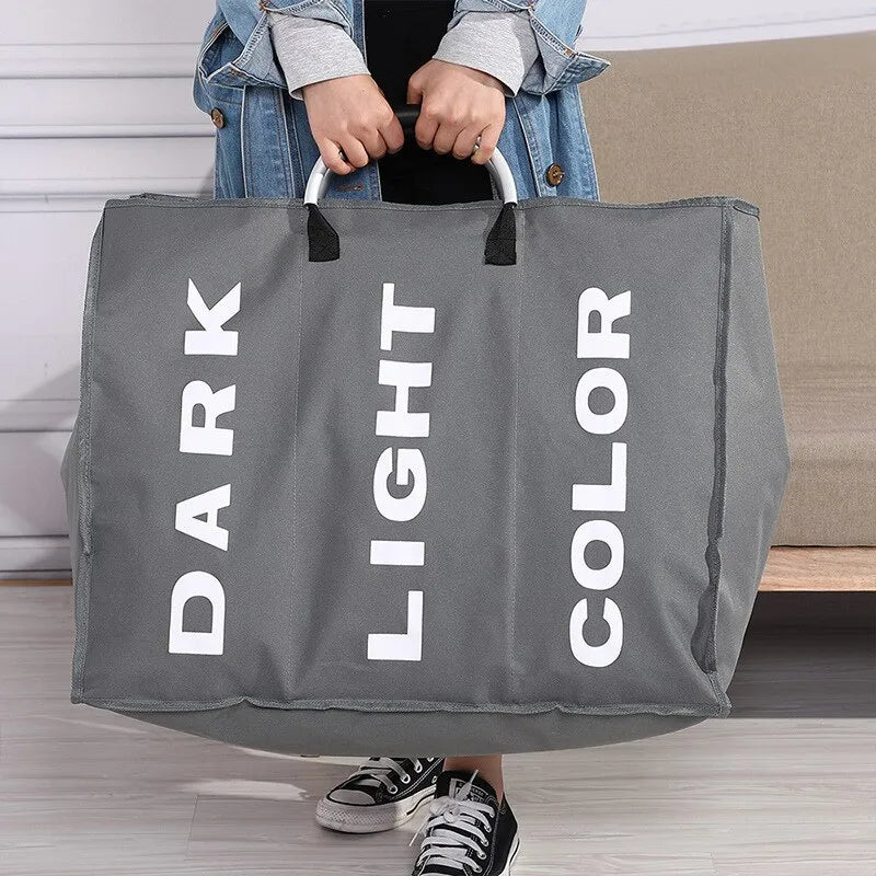 Sortéa Luxe Laundry Basket with 3 Compartments – Stylish & Efficient Organizing of Your Laundry