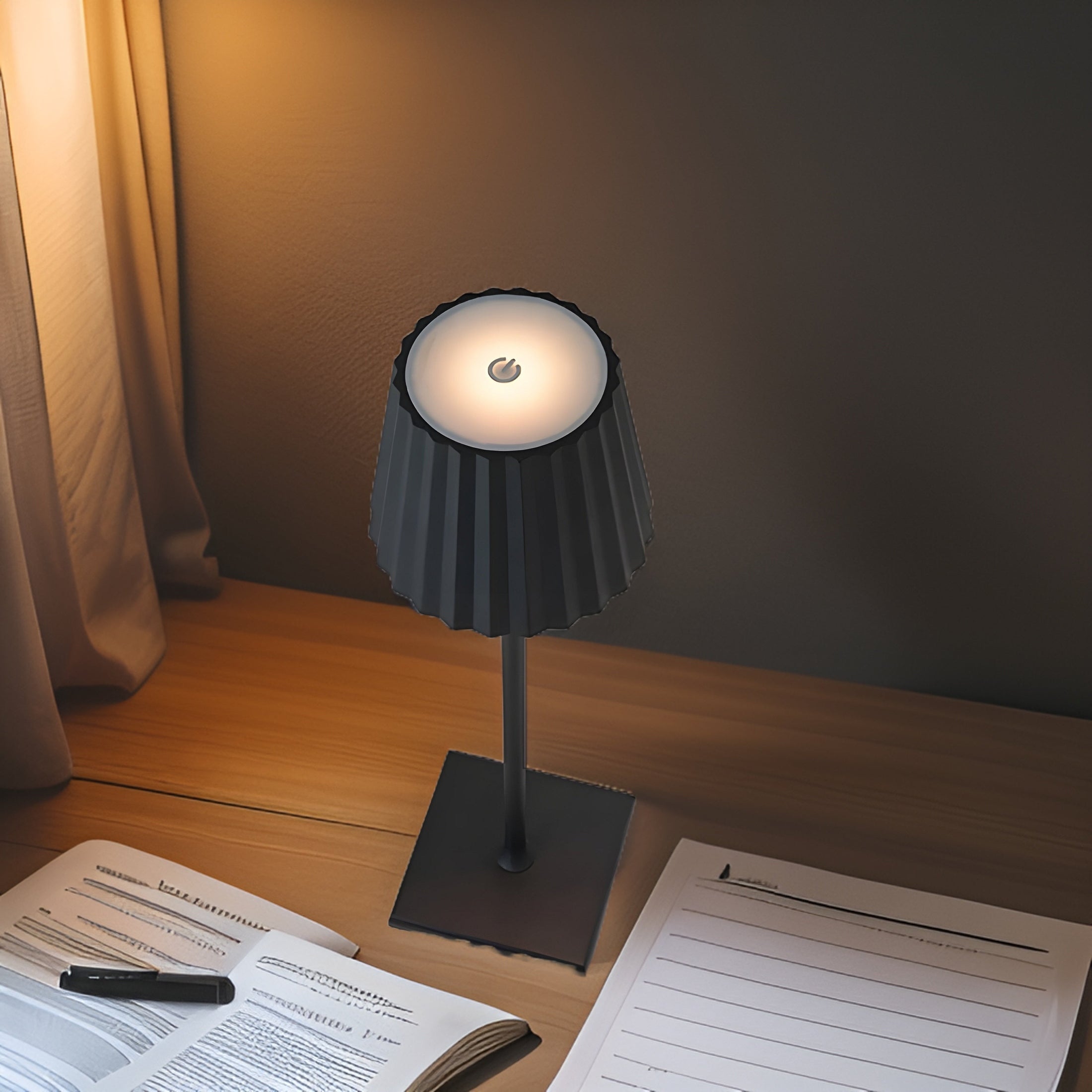 LumiGlow Wireless Table Lamp – Elegant Design with Touch Control & USB Charging