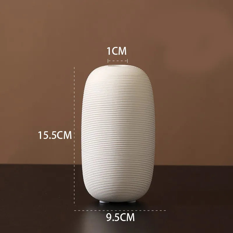 NordicForm – Scandinavian Minimalist Ceramic Vase with Timeless Elegance