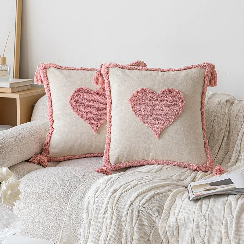 NordicVibes – Luxe Geometrische Tufted Kussenhoes voor Elegante Interieurs
