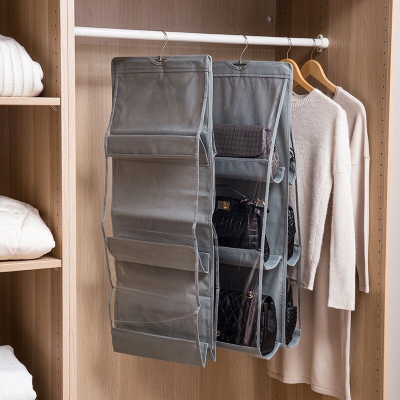 LumiTidy Luxe Hanging Bag Organizer – Stylish Storage Solution for an Organized Wardrobe