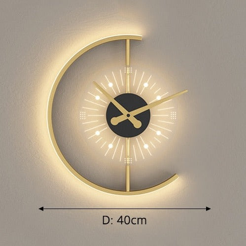 LumiChron Elegant LED Wall Clock – Stylish Light Accent for a Modern Interior