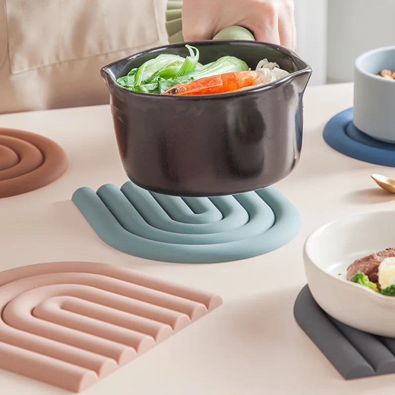 Lunora – Silicone Onderzetter Set met Hittebestendige Bescherming