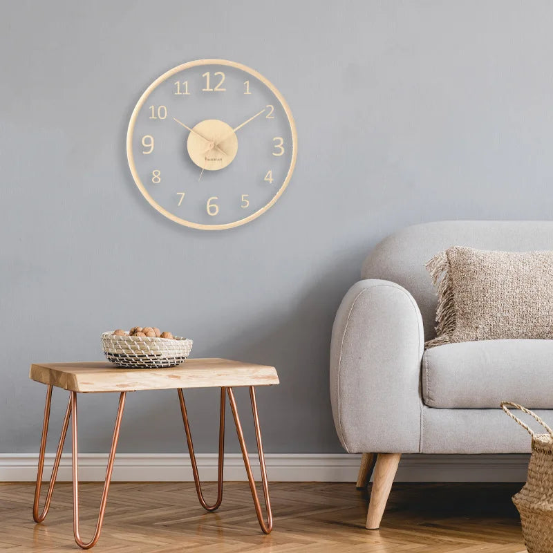 ClearTime – Minimalist Glass Wall Clock with Modern Look