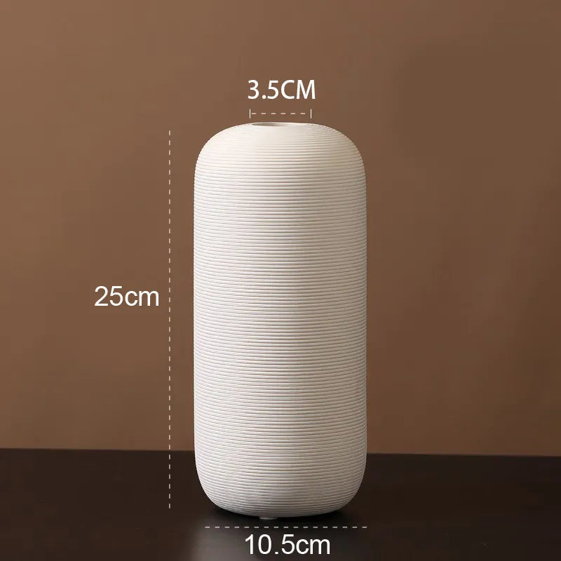 NordicForm – Scandinavian Minimalist Ceramic Vase with Timeless Elegance
