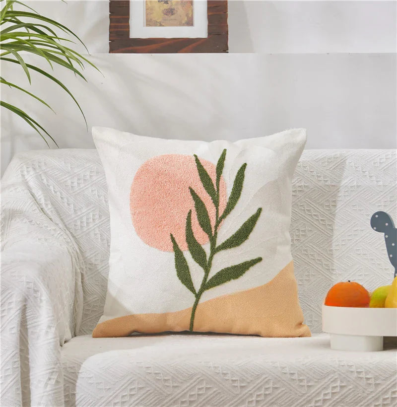 Soléa – Jacquard Kussenhoes met Verfijnd Zonnebloemmotief
